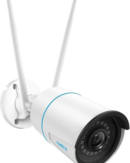 REOLINK Plug-in Outdoor WiFi Security Camera, 5MP HD Dual Band Wired Wi-Fi Camera for Home Security-2.4/5 Ghz, Smart Detection, Motion Detection, Night Vision, IP67 Waterproof, RLC-510WA REOLINK