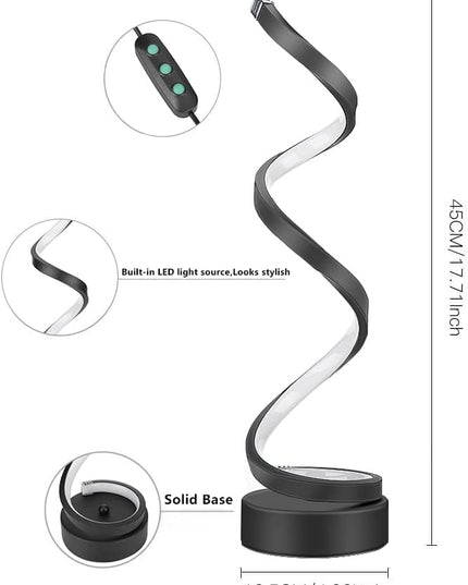 modern table lamps,unique lamps,Bedside Lamp for nightstand,LED Dimmable minimalist table lamp for Bedroom Living Room Office desk lamp bookshelf lamp,12W Warm White - LeafyLoom