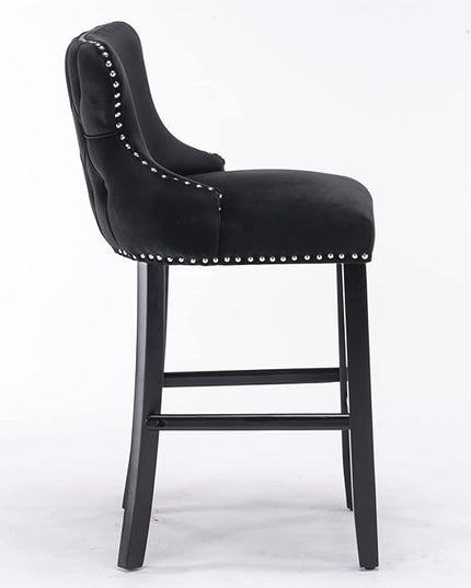 NicBex Haerin-SD-00378-LWJ Dining Chairs, 22"x19"x37", Black - LeafyLoom