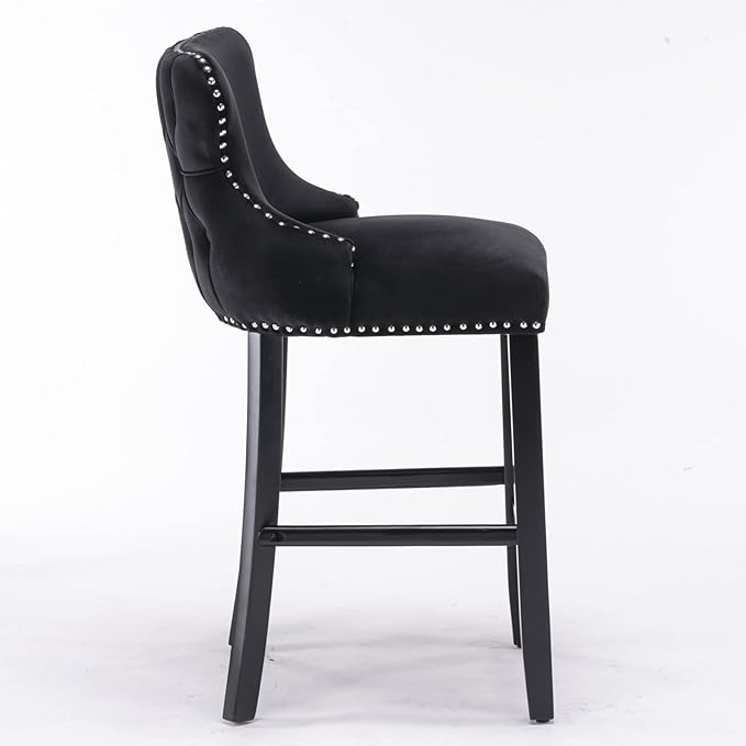 NicBex Haerin-SD-00378-LWJ Dining Chairs, 22"x19"x37", Black - LeafyLoom