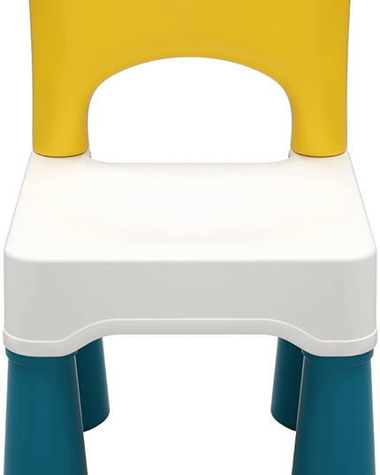 burgkidz Plastic Kids Chair, Durable and Lightweight, 9.3" Height Seat, Indoor or Outdoor Use for Ages 2 and Up (Macaron) - LeafyLoom