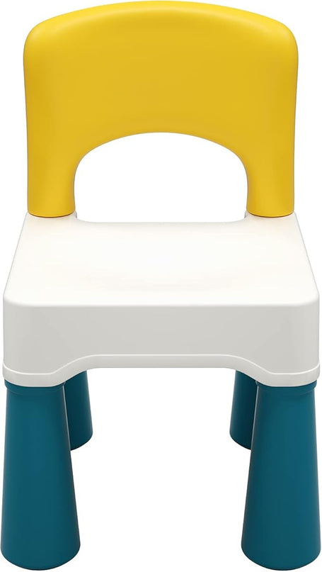burgkidz Plastic Kids Chair, Durable and Lightweight, 9.3" Height Seat, Indoor or Outdoor Use for Ages 2 and Up (Macaron) - LeafyLoom