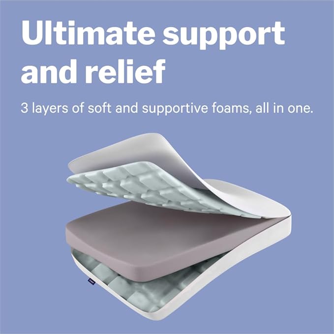 Casper Sleep Foam Pillow, Standard, White - LeafyLoom