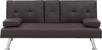 NicBex Rose-SF-00544-DX Sofas, 67" W x 31" D x 33" H, Brown - LeafyLoom