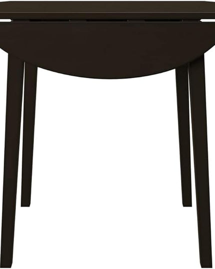 Signature Design by Ashley Hammis Round Dining Room Drop Leaf Table, Dark Brown - LeafyLoom