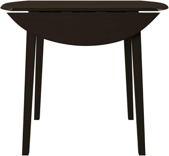 Signature Design by Ashley Hammis Round Dining Room Drop Leaf Table, Dark Brown - LeafyLoom