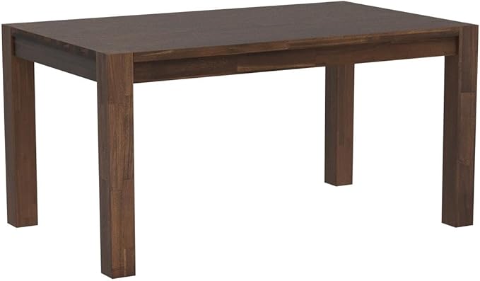 East West Furniture CN6-0N-T Celina Modern Kitchen Table - Rectangle Rustic Wood Dining Table , 36x60 Inch, Walnut - LeafyLoom