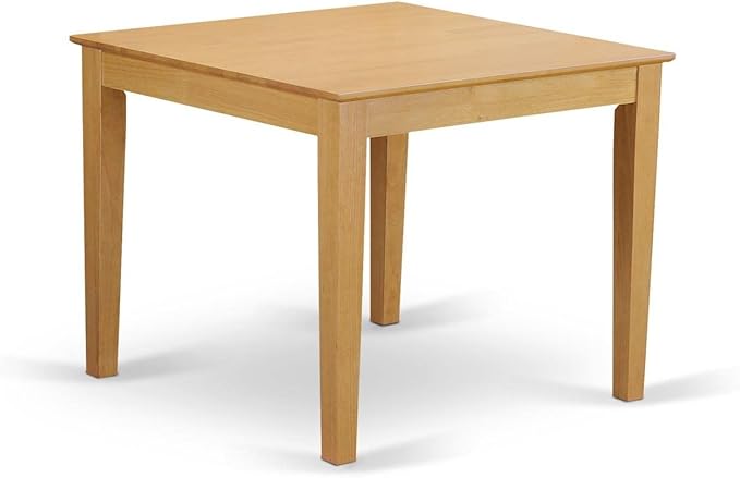 East West Furniture OXCE3-OAK-07 Oxford 3 Piece Room Set Contains a Square Kitchen Table and 2 Limelight Linen Fabric Parson Dining Chairs, 36x36 Inch - LeafyLoom
