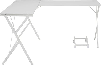 NicBex Kimberly-DW-00048-LWJ Home Office Desks, 62.5"x47.5"x28.5", White - LeafyLoom