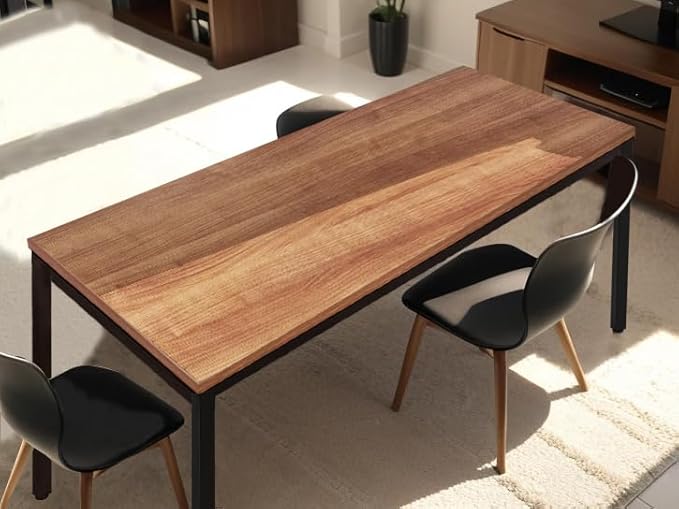 Simple and Sturdy 36X72 inches Computer Desk - Perfect for Work and Study, Multi-Purpose Table for Writing, Dining, and Workstation - LeafyLoom