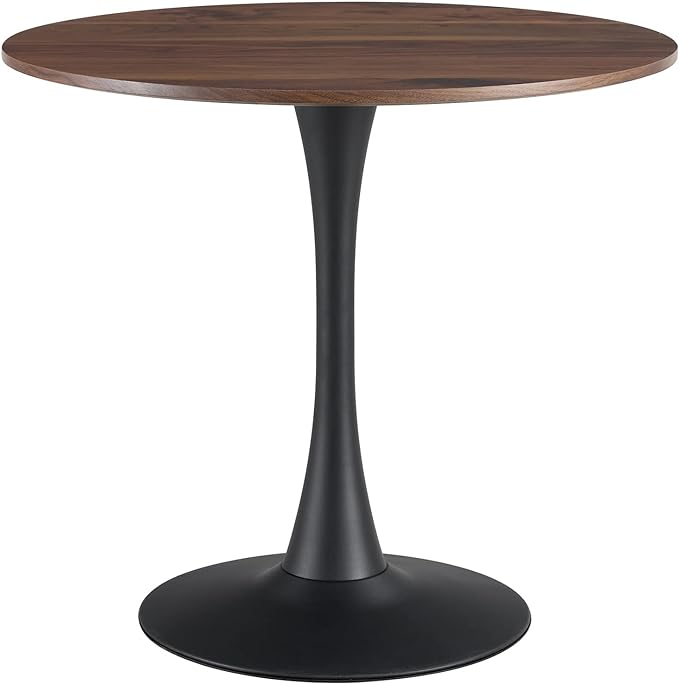 NicBex Dining Table Contemporary Kitchen Table Farmhouse Rustic Mid-Century Round Dining Table for Small Places Round Dining Table, Easy Assembly, Natural Wood Wash - LeafyLoom