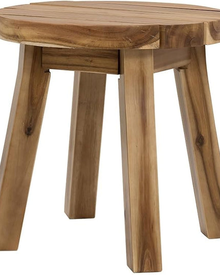 NicBex Coffee Table Wooden Coffee Table with Storage Round Center Tables with Natural Legs End Table for Living Room, Dining Room, Office, and Bedroom,16" W, Natural Wood+Brown - LeafyLoom