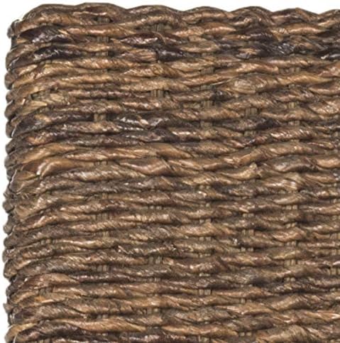 Safavieh Home Collection Avita Brown Wicker 18-inch Dining Chair (Set of 2) - LeafyLoom