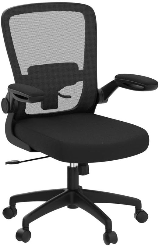 FelixKing Office Chair, Ergonomic Desk Chair Breathable Mesh Chair with Adjustable High Back Lumbar Support Flip-up Armrests, Executive Rolling Swivel Comfy Task Computer Chair for Home Office - LeafyLoom