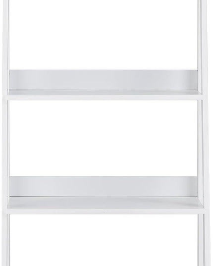 Walker Edison Sophia Modern 4 Shelf Ladder Bookcase , 55 Inch, White - LeafyLoom