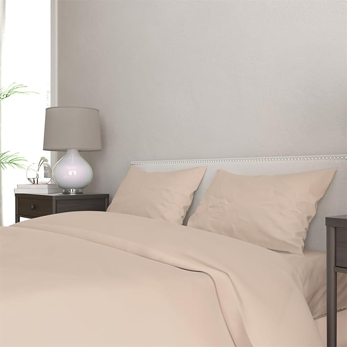 3 Piece Solid Color All Season Bedding Comforter Set Microfiber Soft Lightweight Bedding Set for Kids Teens Adults Room Decor with 1 Comforter and 2 Pillowcases Full - LeafyLoom