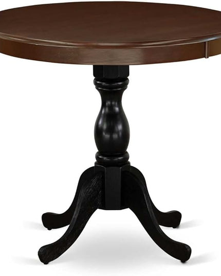 East West Furniture Dining Table, 36x36 Inch, AMT-MBL-TP - LeafyLoom