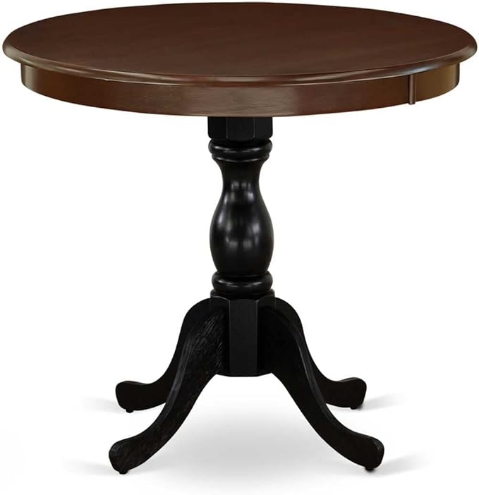 East West Furniture Dining Table, 36x36 Inch, AMT-MBL-TP - LeafyLoom