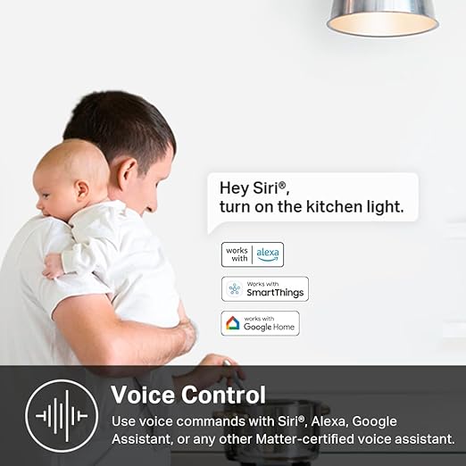 Kasa Matter Smart Light Switch: Voice Control w/Siri, Alexa & Google Assistant, UL Certified, Timer & Schedule, Easy Guided Install, Neutral Wire Required, Single Pole, 2.4GHz Wi-Fi, 3-Pack KasaSmartbyTP-Link