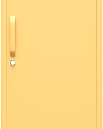 Novogratz Cache Single Metal Locker Storage, Yellow Cabinet - LeafyLoom