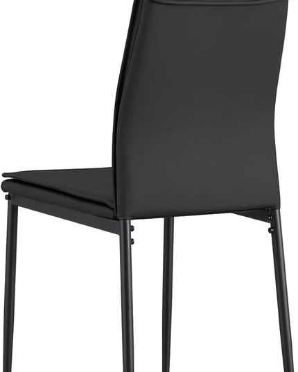 NicBex Haerin-SD-00288-LWJ Dining Chairs, 17.1"x14.6"x37.7", Black - LeafyLoom