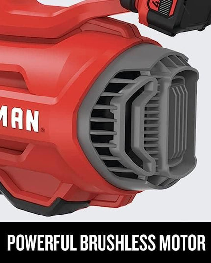 CRAFTSMAN 20V MAX Cordless Leaf Blower, Battery & Charger Included (CMCBL720M1) Red - LeafyLoom