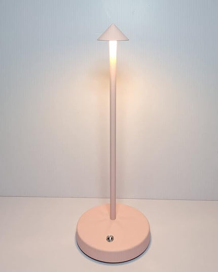Cordless Table Lamps,Rechargeable Led Touch Bar Lamp,Portable Battery Desk Lamp,Brightness Dimmable Small Table Lamps,Minimalist Design,for Living Room/Restaurant/Couple Dinner/(Pink) - LeafyLoom