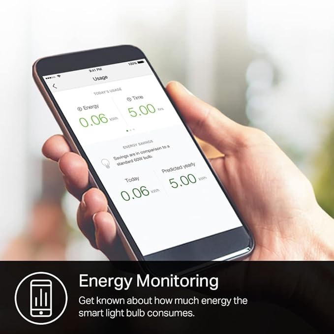 Kasa Smart Light Bulb KL110, LED Wi-Fi smart bulb works with Alexa and Google Home, A19 Dimmable, 2.4Ghz, No Hub Required, 800LM Soft White (2700K), 9W (60W Equivalent) KasaSmartbyTP-Link