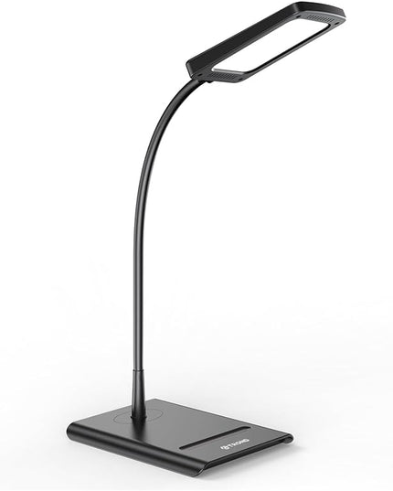 TROND Desk Lamp, Bright Dimmable Eye-Caring Table Lamp, 3 Color Modes 7 Brightness Levels, Flexible Gooseneck, Touch Control, Memory Function, Desk Light for Home Office Dorm Room Essentials - LeafyLoom