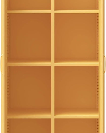 Mr. Kate Annie Tall Metal 2 Door Cabinet, Sunny Yellow - LeafyLoom