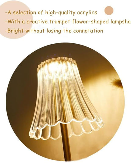 Portable Crystal Table Lamp,Cordless Metal Vintage Desk Lamp,3 Color Touch Control Rechargeable Lamp,3-Levels Brightness Room Decor Desk Lamp,Living Room,Kitchen,Dining Room Lamp (Gold-3) - LeafyLoom