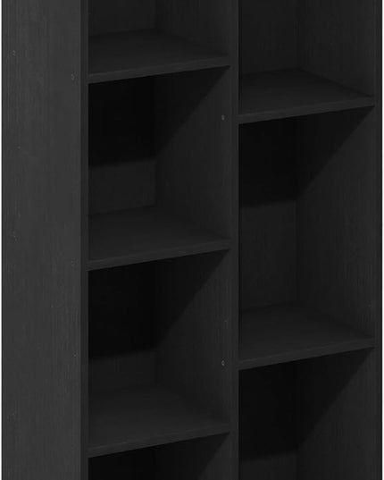 Furinno Luder 7-Cube Reversible Open Shelf, Blackwood - LeafyLoom