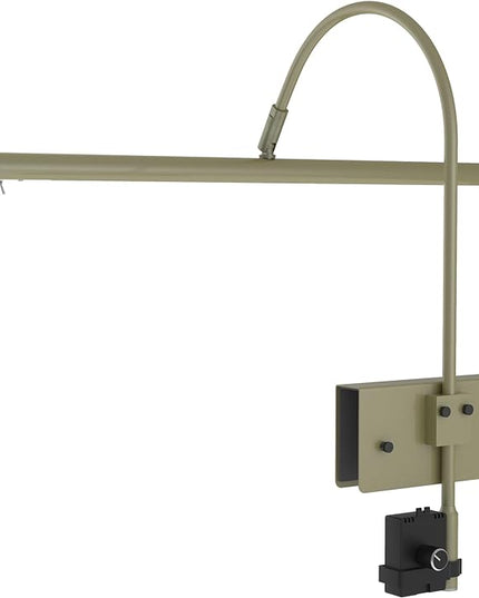 Cocoweb 19" LED Grand Piano Light in Antique Brass with Dimmer Clip - LeafyLoom