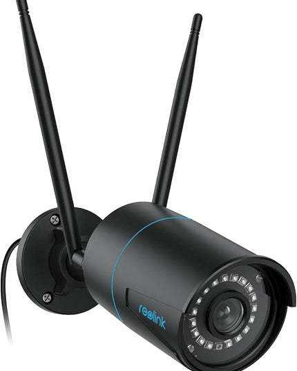 REOLINK Outdoor Security Camera, 5MP HD Plug-in WiFi Camera for Home Security - 2.4/5Ghz, Smart Person/Vehicle Alerts, 100ft Night Vision, IP67 Waterproof, microSD Card/NVR Storage, RLC-510WA REOLINK