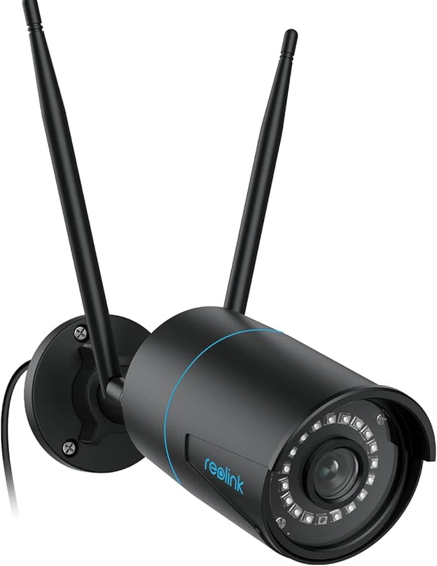 REOLINK Outdoor Security Camera, 5MP HD Plug-in WiFi Camera for Home Security - 2.4/5Ghz, Smart Person/Vehicle Alerts, 100ft Night Vision, IP67 Waterproof, microSD Card/NVR Storage, RLC-510WA REOLINK
