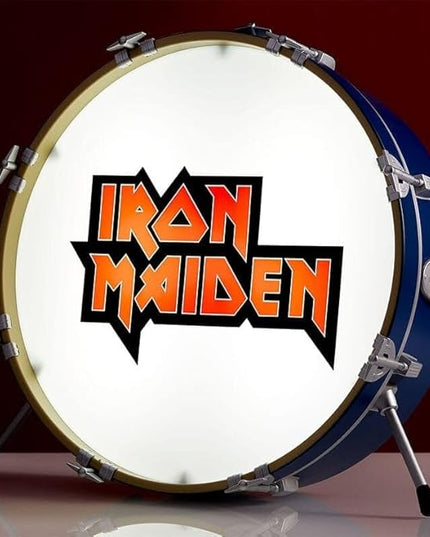NUMSKULL Iron Maiden Logo 3D Drum Lamp - Desk Lamp for Bedroom, Office, Home, Study, Work - Official Iron Maiden Merchandise - LeafyLoom