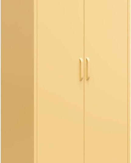 Mr. Kate Annie Tall Metal 2 Door Cabinet, Sunny Yellow - LeafyLoom