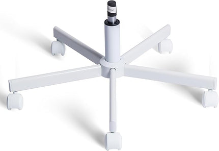 Purgreen Home Office Swivel Chair Base – Durable, Steady and Easy Installation – Perfect for Criss Cross and Cross Legged Chairs with Replacement Casters (White, Gas Lift+Base+Wheel) - LeafyLoom