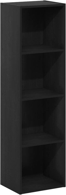 Furinno Luder Bookcase / Book / Storage, 4-Tier Cube, Blackwood - LeafyLoom