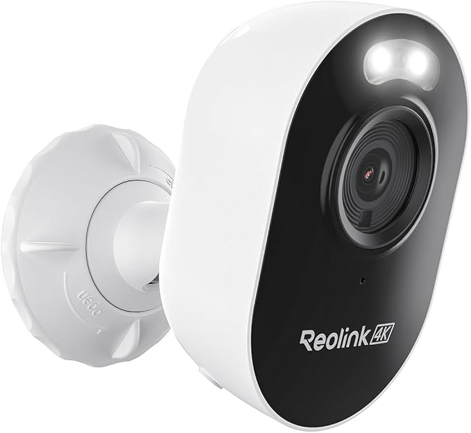 REOLINK 4K Outdoor Security Camera, 2.4/5GHz Wi-Fi 6, AI Detection, Spotlight Color Night Vision, 24/7 Recording, No Monthly Fees, Corded Wireless WiFi Security Camera, Weatherproof, Lumus Pro REOLINK