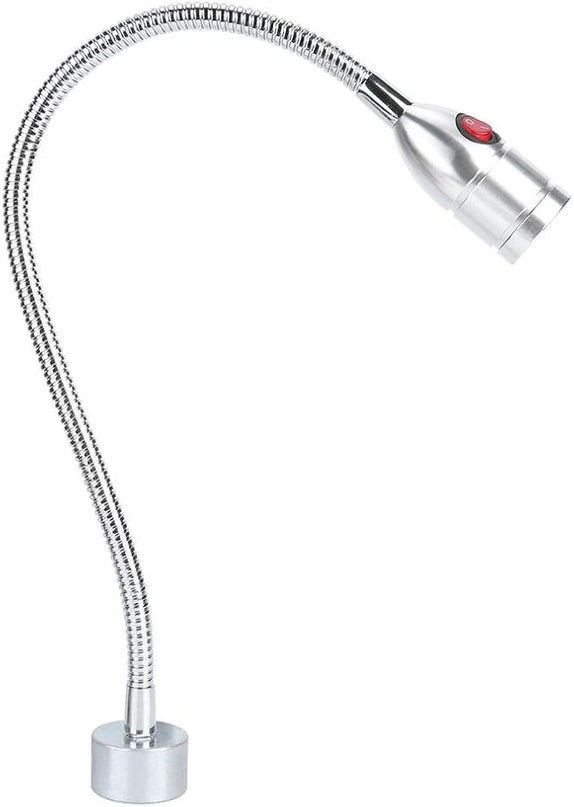 CHICIRIS 3W Flexible Lamp, LED Desk Lamp, Home Sewing Machine Light with Magnetic Base, Flexible Eye Work Lamp for Machine Tools Workbench Reading Lamp - LeafyLoom