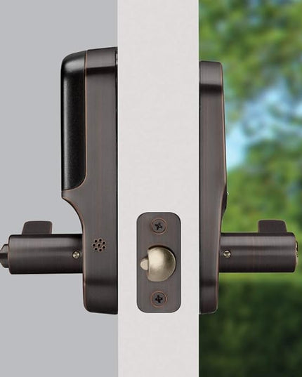 Yale Assure Lever, Wi-Fi Smart Door Lever (for Doors with no deadbolt) - Works with Yale Access App, Amazon Alexa, Google Assistant, HomeKit, Phillips Hue and Samsung SmartThings, Bronze Yale