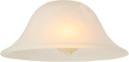 Giluta Small Floor Lamp Glass Shade Replacement Globe -Fitting Opening 1.625" Modern Alabaster Style Light Fixture Shade, Height: 4.13 inch, Width: 9.45 inch. Lipless - LeafyLoom