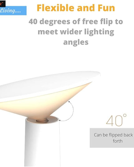 Vortex LS-8925 MINI I LAMP Creative Nordic Style USB Charging Learning Touch Switch Eye Protection Student Dormitory Rechargeable Dimmable Night Light I LED Desk Lamp - LeafyLoom