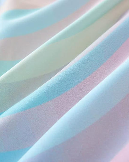 Girls Pink Comforter Twin,Pink Bedding Set for Girls,Tie Dye Comforter Set,Kids Comforter Set for Girls,Blue Pink Teen Comforter Twin with 2 Pink Pillowcases,Rainbow Comforter Set - LeafyLoom