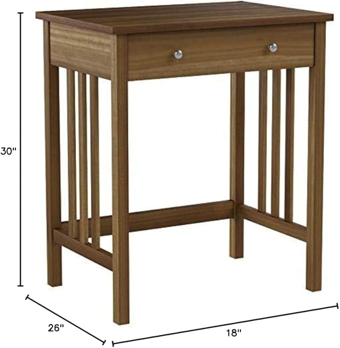 Convenience Concepts Designs2Go Mission Desk with Keyboard Drawer, Driftwood - LeafyLoom
