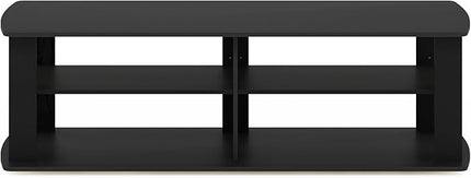 Furinno 11191BK THE Entertainment Center TV Stand, Black - LeafyLoom