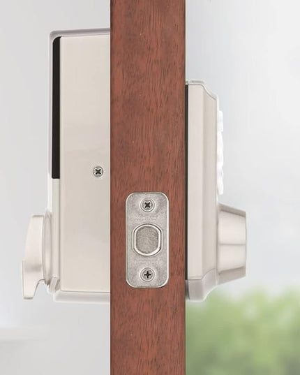 Kwikset Home Connect 620 Smart Lock Deadbolt with Z-Wave Technology, Works with Ring Alarm, Samsung Smartthings and More, Z-Wave Hub Required, Traditional Design in Satin Nickel Kwikset
