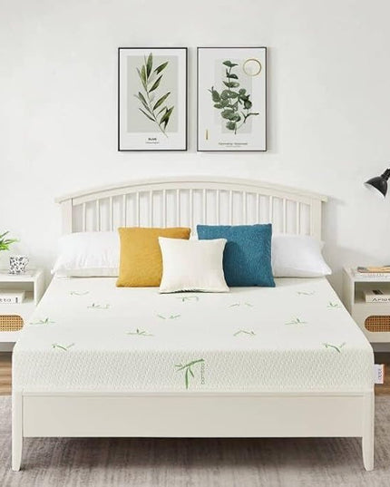 Full Mattress, 8 Inch Memory Foam Mattress with Breathable Bamboo Cover, Medium Firm Gel Mattress for Bunk Bed, Trundle Bed, CertiPUR-US Certified - LeafyLoom