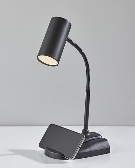 SIMPLEE ADESSO Dual Purpose LED Desk/Clip LAMP Matte Black - LeafyLoom